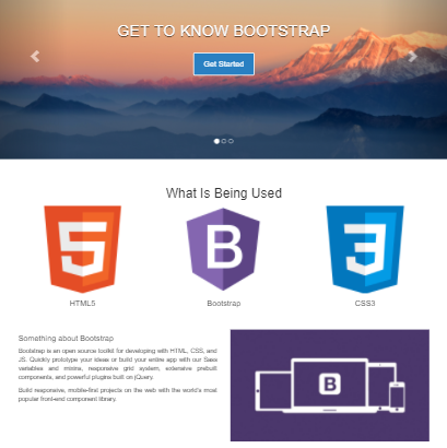 bootstrap site